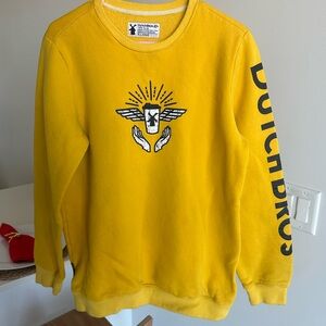 Dutch Bros Bright Yellow Crewneck Sweater